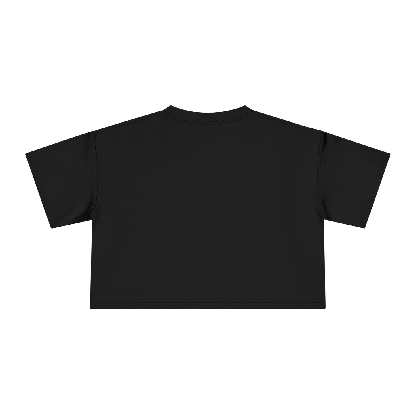 Life Is Beautiful In Colors Women's Crop Black Tee