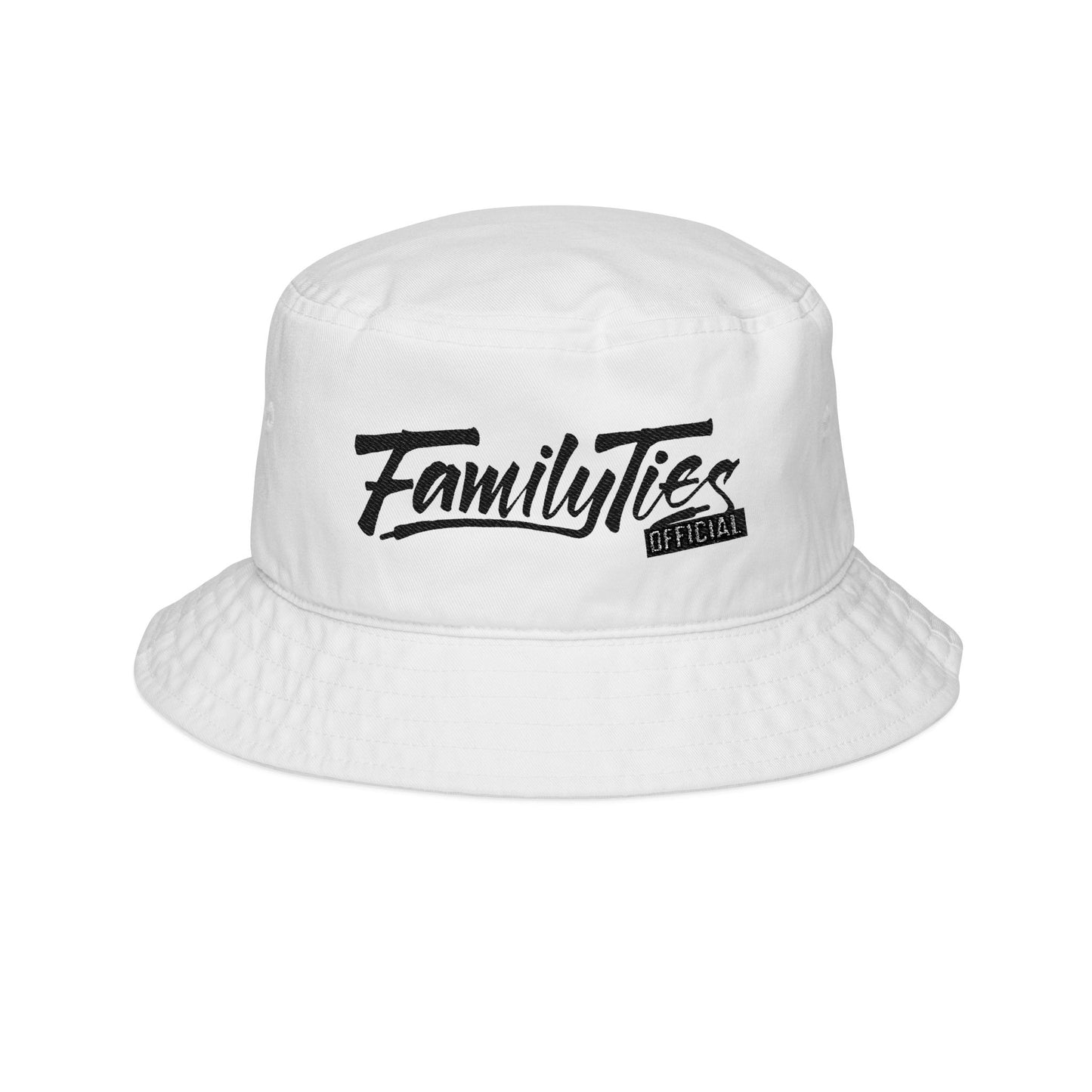 Family Ties Official Embroidered White Bucket Hat