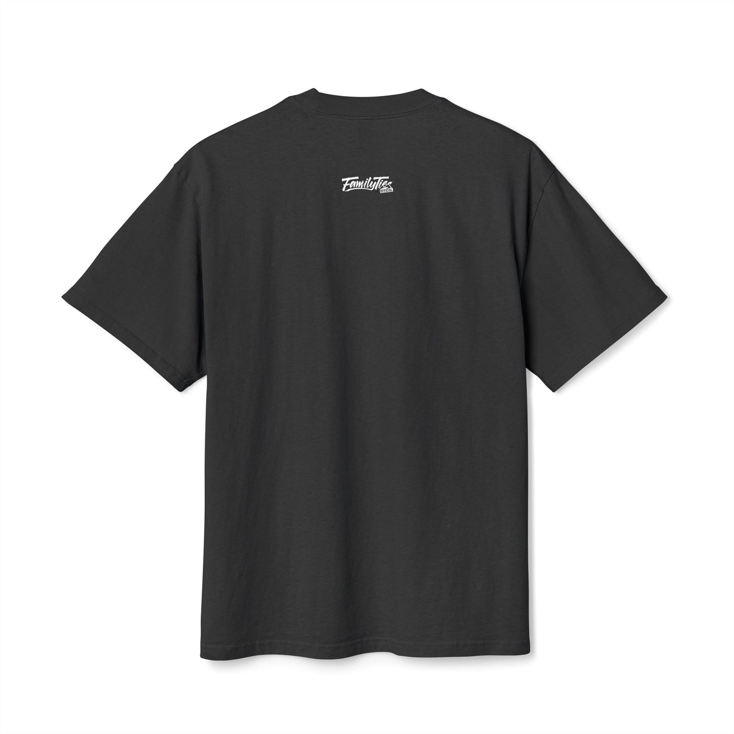Family Ties Official "Ash Black" Oversized Tee