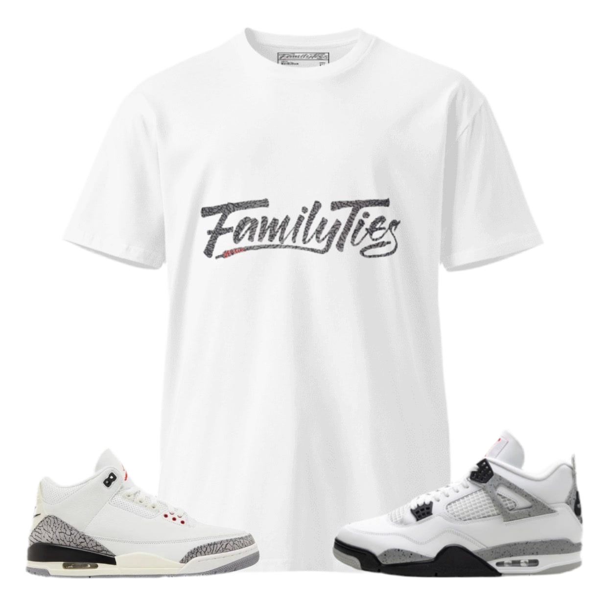 Family Ties Official White Cement Tee