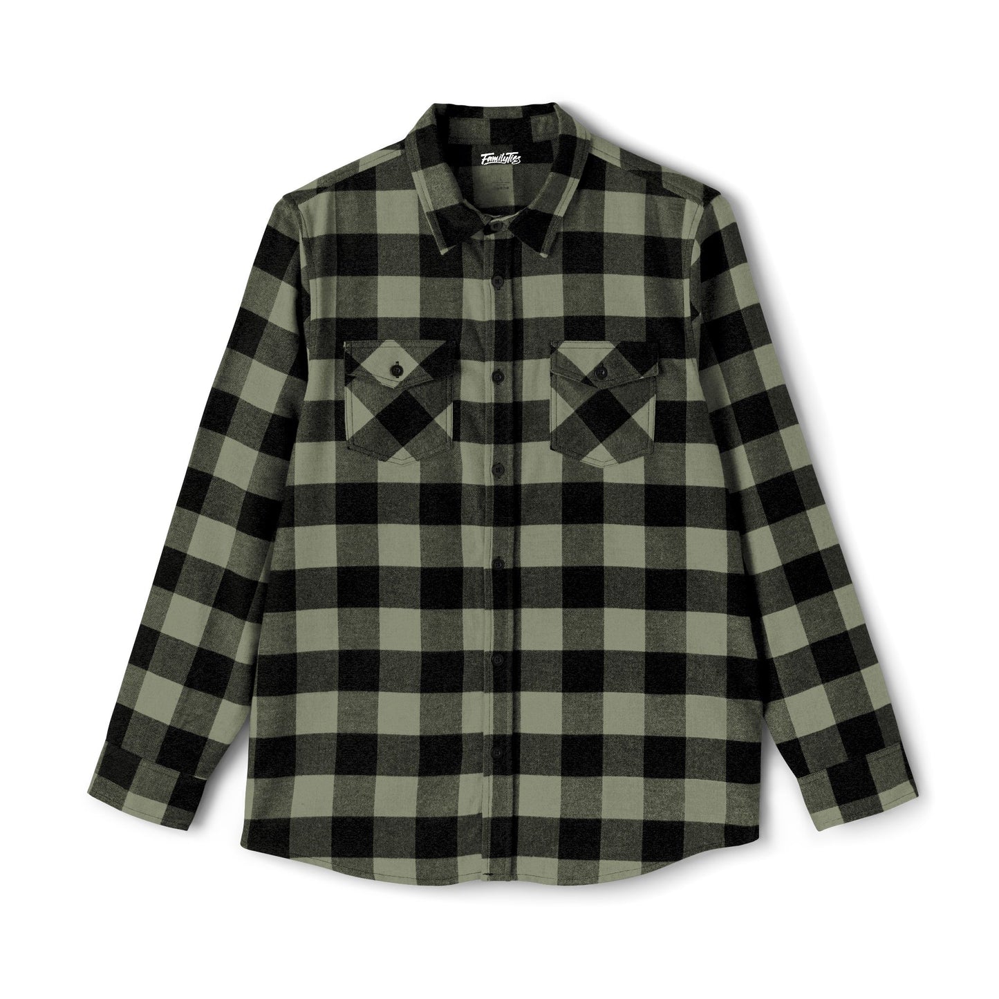 Olive Checkered Green Flannel