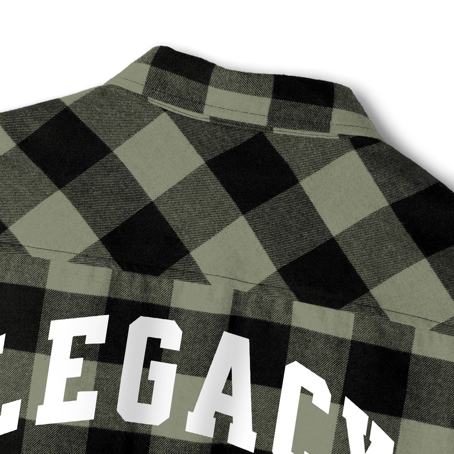 Olive Checkered Green Flannel