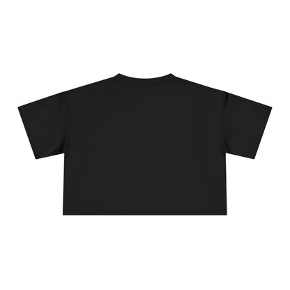 Life Is Beautiful In Colors Women's Crop Black Tee