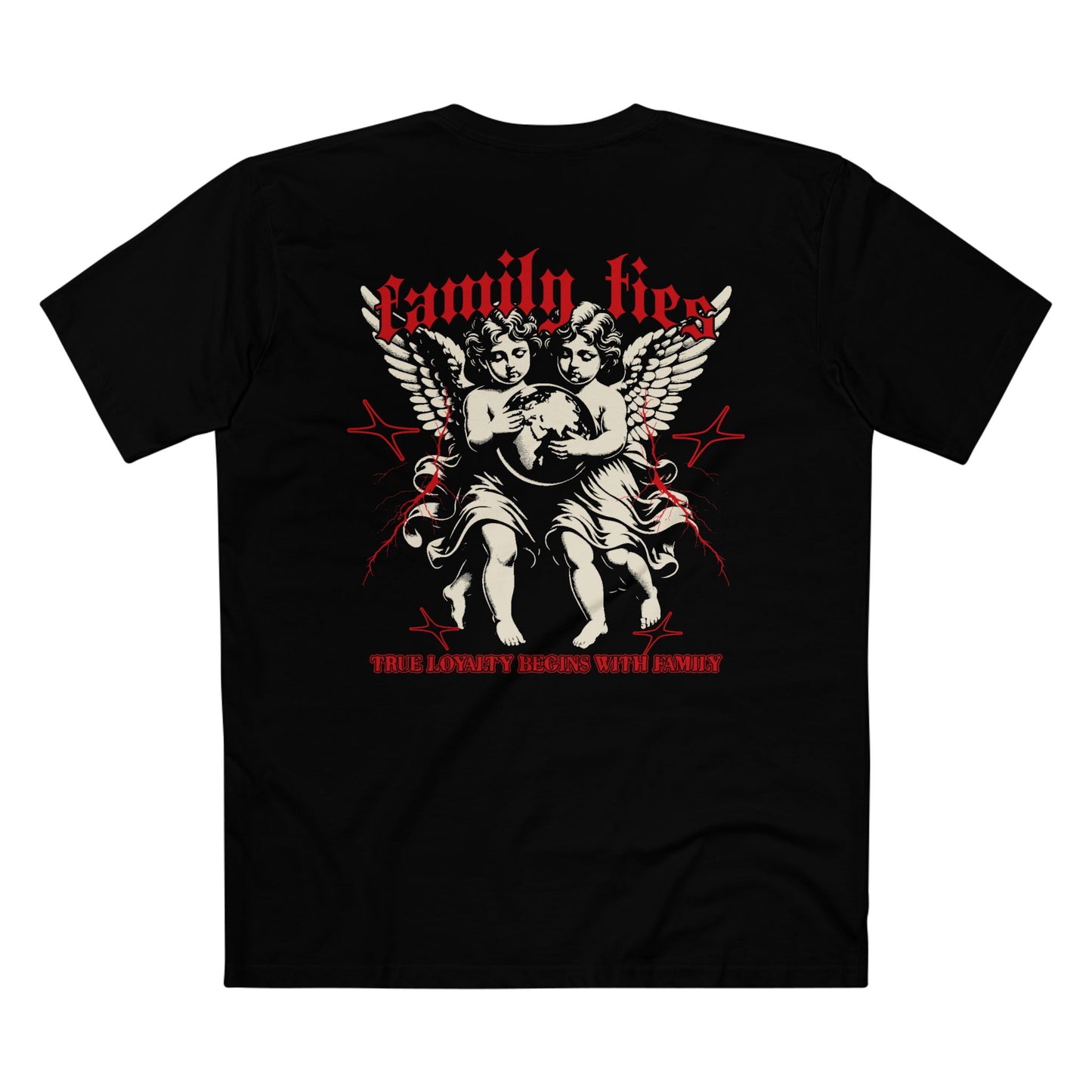 Family Ties Official “Rare” Black Tee