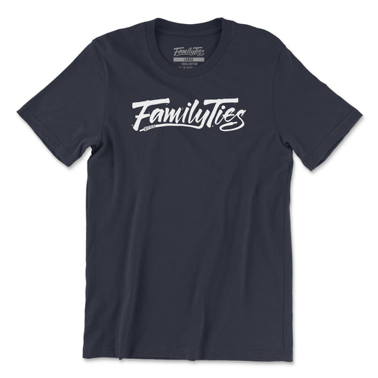 Family Ties Official Navy Tee