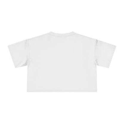 Life Is Beautiful In Colors Women's Crop White Tee