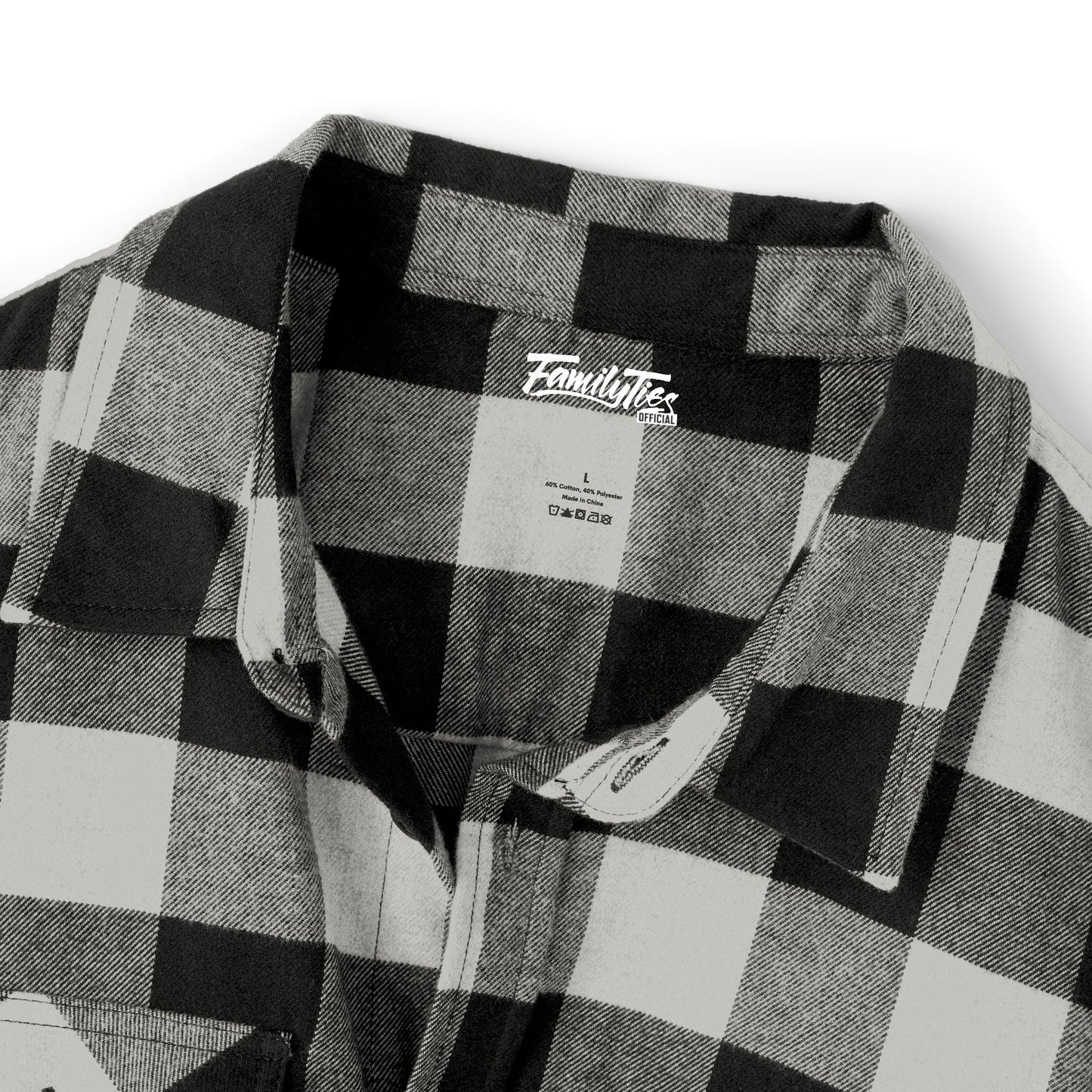 Light Smoke Checkered Flannel
