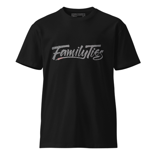 Family Ties Official Black Cement Tee