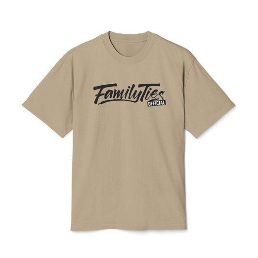 Family Ties Official "Stone Khaki" Oversized Tee