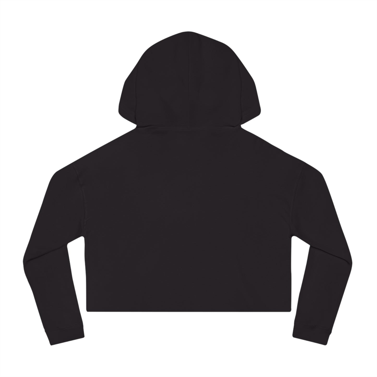 Life Is Beautiful In Colors Women’s Crop Black Hoodie