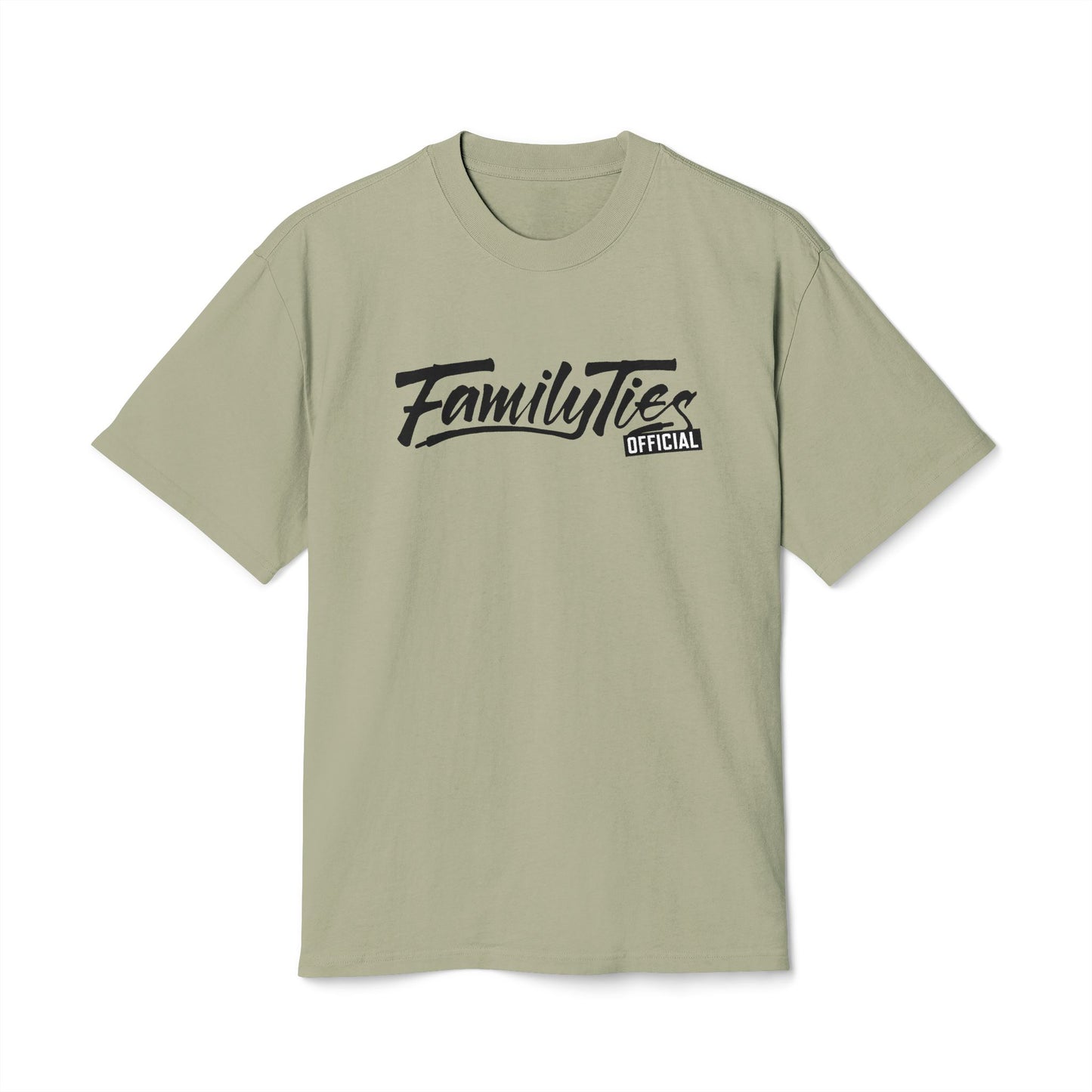 Family Ties Official "Olive Moss" Oversized Tee